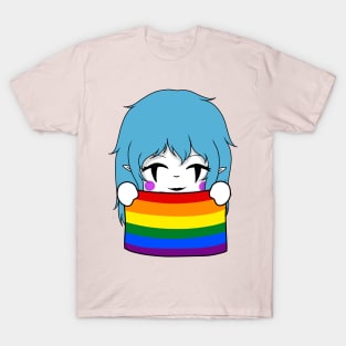 creepypasta pride chibi candy cane T-Shirt